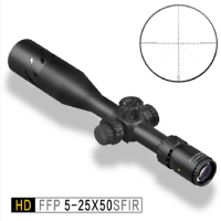 Discovery HD Riflescopes Shotgun Scope Optical Sight 5-25 X50 FFP Illuminated Airgun Scopes for Army Long Range Shooting