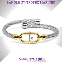 CHARRIOL夏利豪公司貨 Bangle St-tropez Mariner水手航海金鍊節鋼索手環M款 C6(04-104-1272-2)