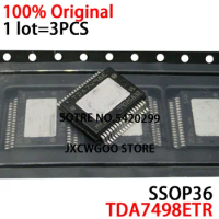 100%New original TDA7498E TDA7498ETR TDA7498 160-watt + 160-watt dual BTL class-D audio amplifier SSOP-36