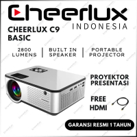 Dijual_CHEERLUX C9 Android WiFi TV Tuner LED Projector 2800 Lumens 1080P - C9 Basic