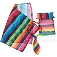 Colorful Dog Clothes For Mexican Party Adjustable Pet Dog Poncho Dog Costume for Party Wearing