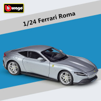 Bburago 1:24 Ferrari Roma ล้อแม็กรถสปอร์ตรุ่น D Iecasts โลหะรถแข่งรุ่นจำลองสูงคอลเลกชันเด็กของขวัญขอ