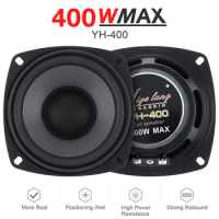 1 Piece 4 Inch 400W Speaker Dual Driver Acoustic Design 2-Way HiFi Full Range Frequency Car Coaxial Speaker