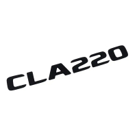 Pelekat Lencana Lambang Batang Kereta, Naik Taraf 3D ABS Hitam, Untuk Mercedes CLA 220 AMG C117 W117