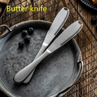 Stainless Steel Butter Knife Western Food Bread Jam Knife Cheese Knife Japanese Butter Knife Wipe Tomato Jam Knife Kitchen
