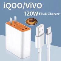 New Vivo iQOO 11 10 9 8 Pro Fast Charger 120W Super Flash Charge Type C Cable For IQOO Neo 7 Racing 6SE X90Pro+ X80 X70 X Find+