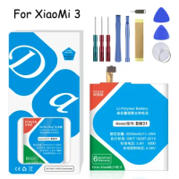 XDOU BM31 Lithium Polymer Battery For Xiaomi3 Xiaomi Xiao Mi 3 Mi3 M3 3000mAh Mobile Phone Replacement Bateria + Free Tools