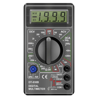 มัลติมิเตอร์, DT-830B, จอ LCD, ช่วงอัตโนมัติ, โวลต์มิเตอร์แบบดิจิตอล, โอห์มมิเตอร์, เครื่องทดสอบโวลต