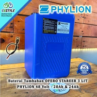 Baterai Tambahan/Gendong + Set Kabel OFERO STAREER 3 LIT - PHYLION 48V 20Ah & 24Ah Baterai Phylion 4