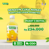 Nenavin Cuka Bantu Jus Nanas Segar Dengan Flavonoid Asam Asetat Enzim Bromelain Vitamin C B5 Membant