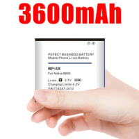 3600mah Bp-6x Li-ion Phone Battery for Nokia 8860 8800 Sirocco N73i