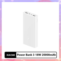 Xiaomi Power Bank 3 18W 20000mAh Quick Charge small current Power Bank Fast Charge Paver Bank PLM18ZM