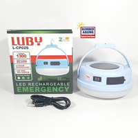 Luby Lampu Emergency Gantung Solar LCP02S Solar Panel Baterai Lepas Pasang 1300 Lumen Tahan Lama