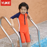 兒童泳衣男童連體防曬夏季游泳衣小中大童寶寶泳裝男童年新款