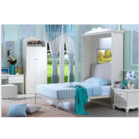 Factory custom made home furniture Modern design Multifunction Vertical Folding Hidden Wall Bed Murphy Bed