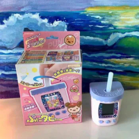 Bandai Original Tamagotchi Smart Meets Pix Tapioca Bubble Tea Drink Electronic Pet Screen Game Children Kawaii Christmas Gift