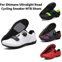 For Shimano Ultralight Road Cycling Sneaker MTB Shoes Men Women SPD Mountain Bike Shoe Self-Locking Bicycle Cleat Shoes Flat Sp