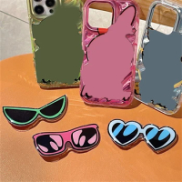 Cute Girls Glasses Holder Bracket Phone Grip Tok Griptok For iPhone Lovely Stand Holder Foldable Ring Support