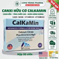 Canxi hữu cơ CalKaMin Bổ sung canxi, magie, Vitamin D3, Vitamin K2-Mk7 cho bà bầu, giúp xương chắc k