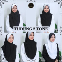 TUDUNG SUKAN PIPING 2 TONE PLAIN (TUDUNG SUKAN PIPING 2 TONE KOSONG)