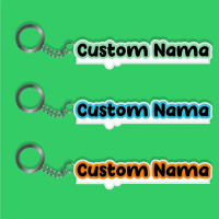 ganci custom nama keychain lglow in thedark