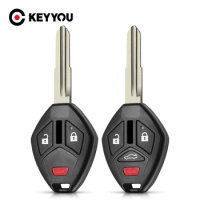 KEYYOU Fob For Mitsubishi Lancer Outlander Endeavor Galant MIT11R Blade Remote Key Shell Case 2+1/3+1 Buttons Car Key Style