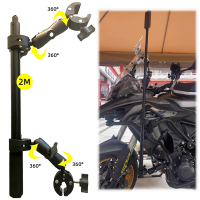 รถจักรยานยนต์พาโนรามา S Elfie ติดจักรยาน Monopod H Andlebar M Ount B Racket สำหรับ GoPro ฮีโร่11 Insta360หนึ่ง X3 X2อุปกรณ์เสริมสำหรับกล้อง