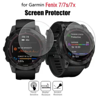 5PCS Smart Watch Screen Protector for Garmin Fenix 7 / 7S Pro / 7X Sapphire Solar Tempered Glass Protective Film