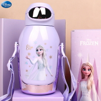 迪士尼兒童吸管不銹鋼保溫杯子女孩學生便攜316冰雪艾莎公主可愛 全館免運