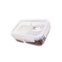 【Recona】長形高硼硅玻璃分隔保鮮盒/便當盒(800ml)
