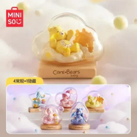 Miniso Care Bears Blind Box Weather Forecast Series Blind Anime Peripheral Figures Cartoon Decorative Tabletop Ornaments Gift