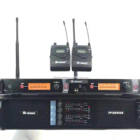 Sound system DS-10Q pa system 4 channel amplifier M-2050 wireless microphone in ear monitor system