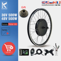 Electric Bicycle Conversion Kit 36V48V 500W Rear Rotate Brushless Gearless Hub Motor 20-29inch 700C For Ebike Conversion Kit