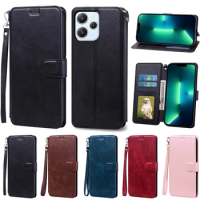 For Redmi 12 Case For Xiaomi Redmi 12 2023 Coque 6.79" Wallet Flip Phone Case For Xiomi Redmi 12 Redmi12 Cover Silicone Fundas