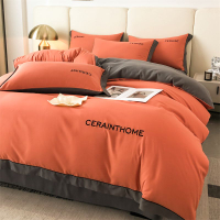 Eight-Piece Bedding Set Full Set One Complete Set Quilt Four-Piece Set with Quilt Core Pillow Core B