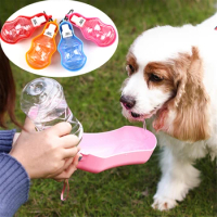 Dogs Water Cup For Pet Puppy Outdoor Plastic Drinking Bowl Cat Travel Portable Dispenser Bottle Dog Foldable Kettle