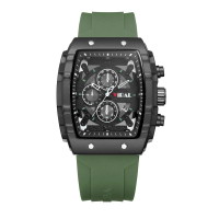 JAM TANGAN PRIA RUBBER KOTAK NEW COLLECTION FREE BOX