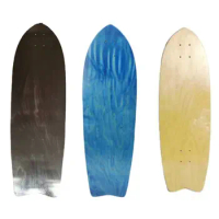 Land Surfer Board Dovetail Skateboard Deck 32*10in Single Skateboard Deck Surf Skate Deck Blue Skateboard Longboard Deck