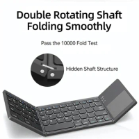 Wireless folding Mini folding keyboard, portable, universal, touch panel, for Windows, tablet, iPad