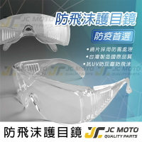 【JC-MOTO】 防飛沫護目鏡 防疫護目鏡 護目鏡 高清透明 抗UV 防霧 國際認證 台灣製造
