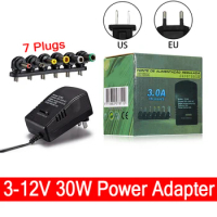 3V 5V 6V 9V 12V 3A 30W Power Supply Adapter Adjustable 220V To 12V 3A DC 5V Universal AC DC Power Supply Transformer LED Driver