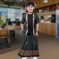 Couple Baju Koko Anak dan Sarung Anak Muslim Full Katun