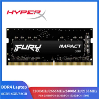 Hyperx FURY Impact DDR4 RAM 16GB 8GB 3200MHz 2400MHz 2666MHz SODIMM Memory 260Pin SODIMM PC4-19200 21300 25600 DDR4 Notebook RAM