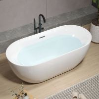 【浴缸】衛生間家用小戶型單人亞克力成人無縫一體酒店獨立式浴缸浴盆