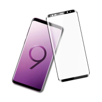 三星S9 曲面黑全膠透明9H玻璃鋼化膜手機保護貼(S9保護貼 S9鋼化膜)