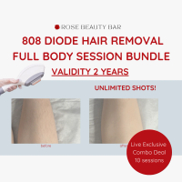 FULL BODY COMBO DEAL - 808 Diode Hair Removal 10 Sessions Bundle [Rose Beauty Bar Live Exclusive Phy
