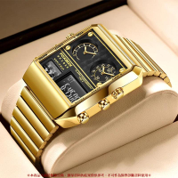 foxbox 手錶男士新款豪華防水時尚數字石英手錶
