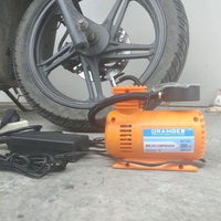 SKY - Paket compressor Mini Power Listrik 12v kompresor mini Plus adaptor 12v 5A pompa Ban mobil mot
