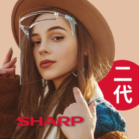 【全新第二代】SHARP 夏普 奈米蛾眼科技防護面罩 全罩式