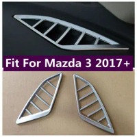 Matte Dashboard Front Air Conditioning Outlet AC Vent Decor Frame Cover Trim Fit For Mazda 3 2017 2018 Interior Accessories